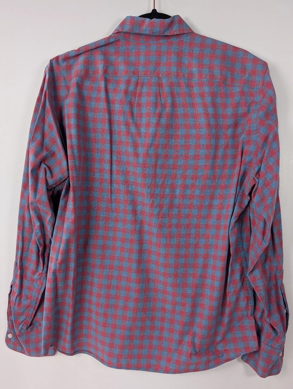 J. Crew Blue and Pink Check Button-Down Shirt